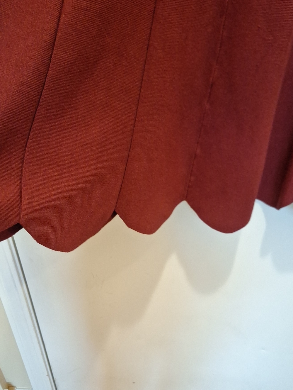 Women’s Red A-Line Skirt - Picture 4 of 4